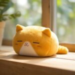 3Sleeping Cute Ginger Cat Stuffed Animal
