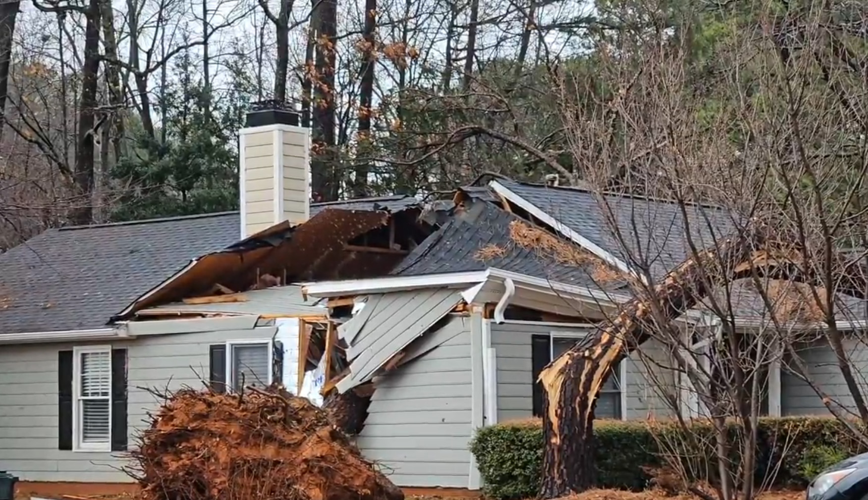 Tornado Tears Through North Carolina Destroying Homes and Cutting Power