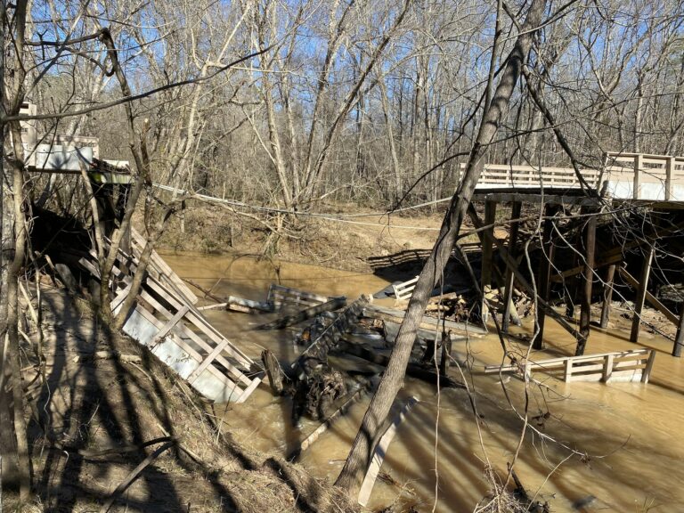 Anne Springs Close Greenway Announces Plans for Collapsed Road Bridge After Heavy Rainfall