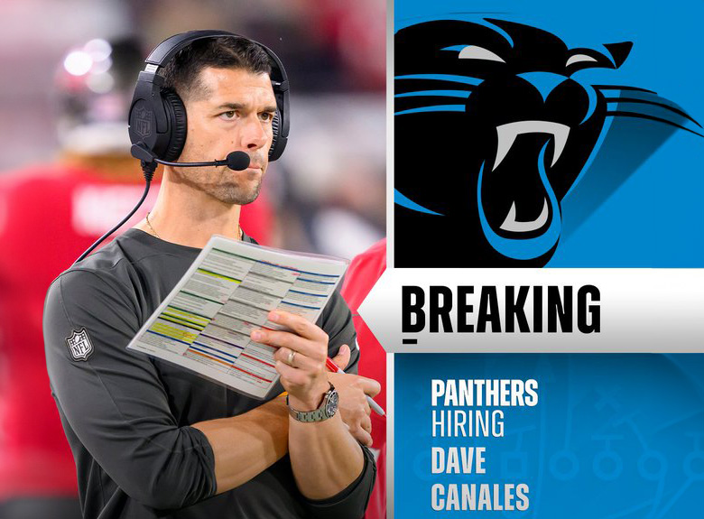 Panthers Make a Big Play Buccs OC Dave Canales Announced as New Head Coach