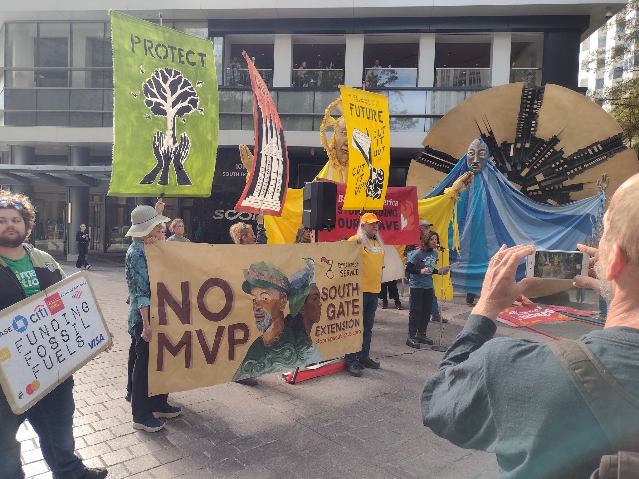 protest uptown Charlotte Stories