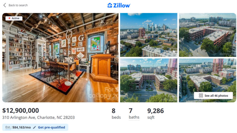 The Most Expensive Home in Charlotte’s History Just Listed – A $12.9 Million Mega-Condo