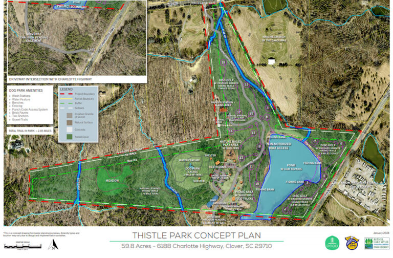 York County Unveils Plans for New 60-Acre Thistle Park in Lake Wylie