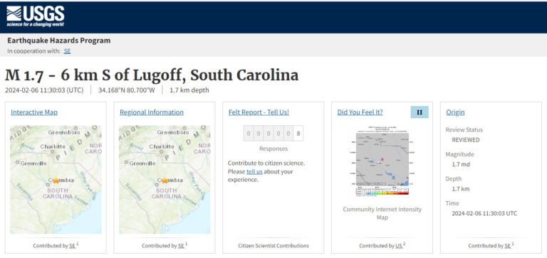 Another Earthquake Rattles Small Town South of Charlotte – Elgin’s 91st Aftershock