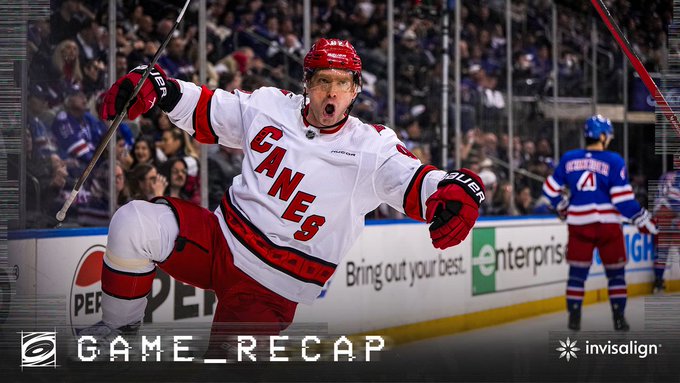 Carolina Hurricanes Overcome NY Rangers in Third-Period Blitz to Force Game 6