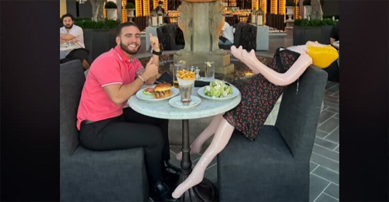 SouthPark Restaurant Employee Fired For Posting Video of Man on Date w/ Blow-Up Doll