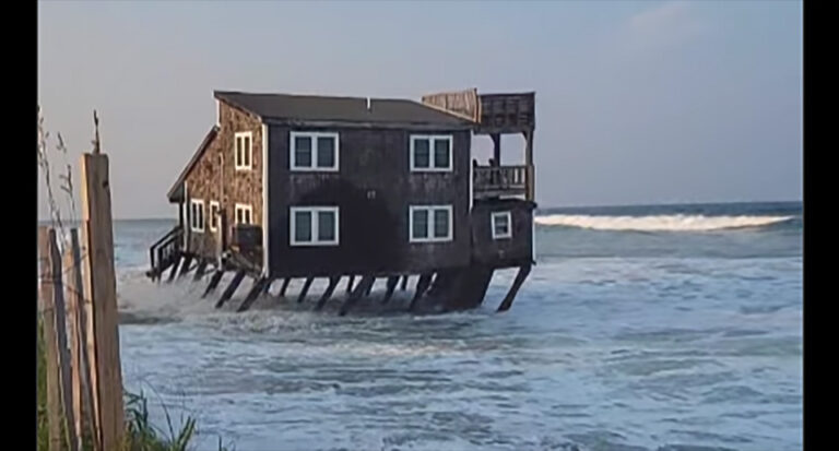 NC Home Swallowed Up By Waves Over The Weekend (caught on video)
