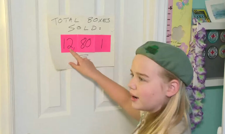 Charlotte 12-Year-Old Girl Sells 12,000+ Boxes of Girl Scout Cookies Shattering State Record