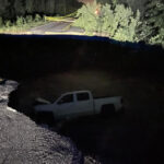 truck crashed in ditch nc