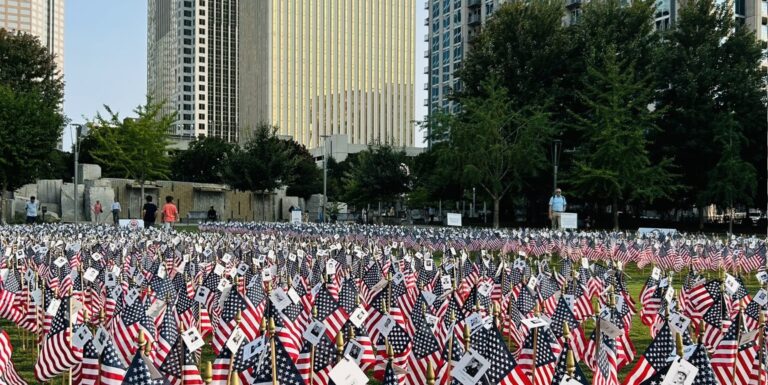 Memorial Honors 9/11 Fallen at Romare Bearden Park in Uptown Charlotte