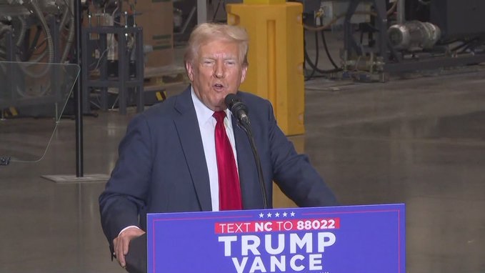 Trump Coming To Charlotte Today For A Rally At The Concord Convention Center