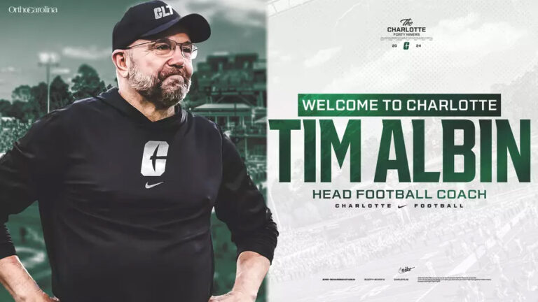 Tim Albin Has Just Been Selected To Become Charlotte’s New Head Football Coach