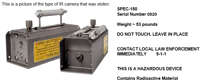 NC Officials Issue Major Alert After Radioactive Device Stolen