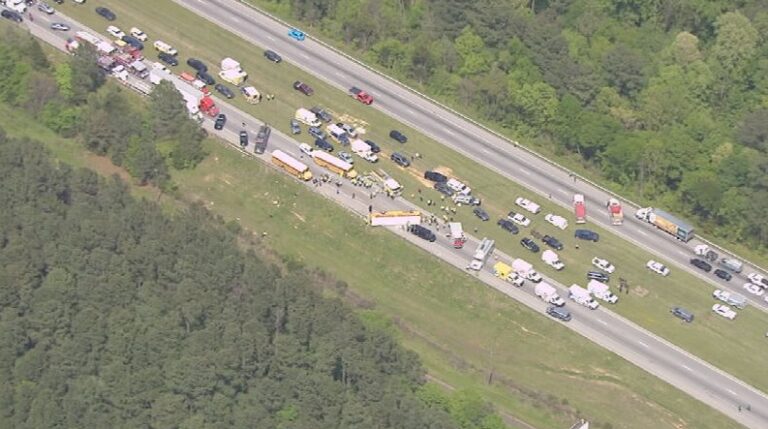 Major School Bus Crash on I-77 Near Charlotte Shuts Down Highway