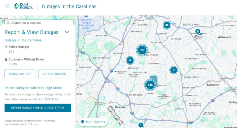 Fallen Trees Knock Out Power to Thousands in South Charlotte