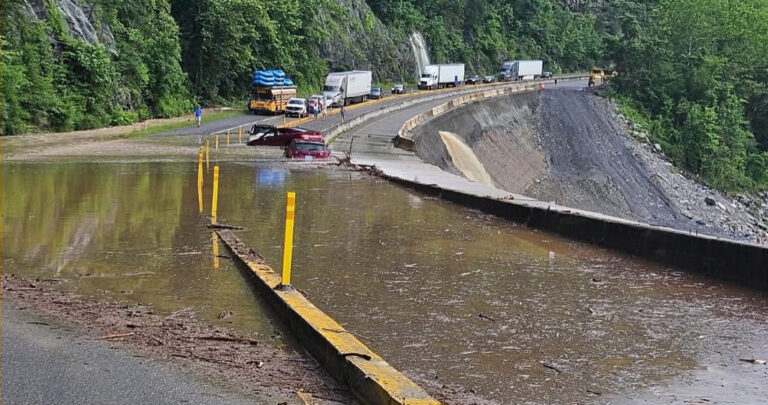 I-40 Destroyed Again: North Carolina Border Cut Off After Heavy Rainfall and Major Rockslide