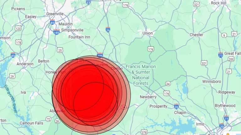 Updated Total Climbs To 16 – Rare Swarm of 11 Earthquakes Rattles South Carolina