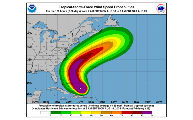 Rapidly Intensifying Hurricane Erin Prompts State of Emergency and Evacuations in North Carolina