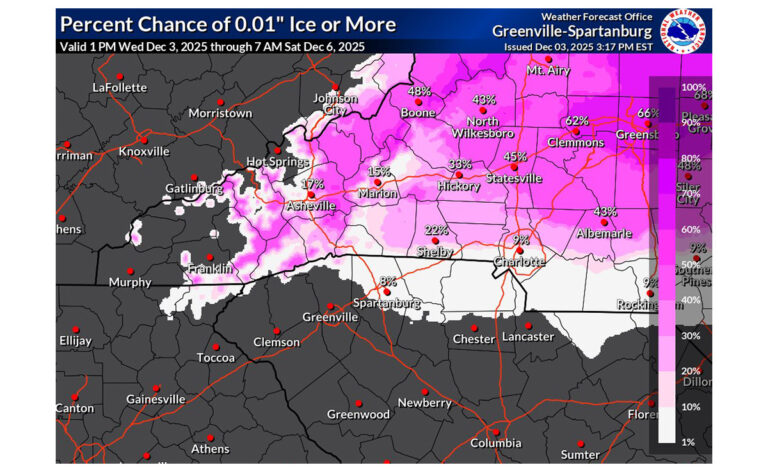 Winter Weather Advisory Issued For Charlotte Region Tonight