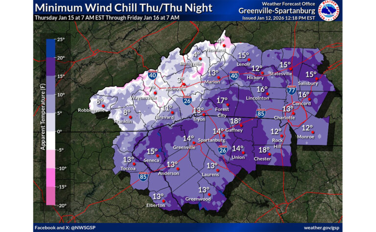 Charlotte’s Coldest Night of The Year Is Coming Thursday Night – Single Digits Possible