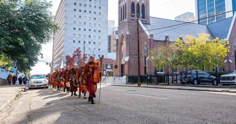 Buddhist Monks on Cross-Country Peace Walk Set to Arrive in Charlotte