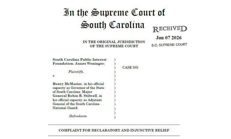 SC Governor Sued in Supreme Court For Sending SC National Guard to DC on Policing Mission