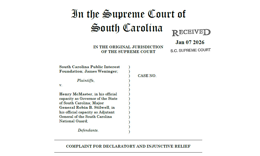 SC Governor Sued in Supreme Court For Sending SC National Guard to DC ...