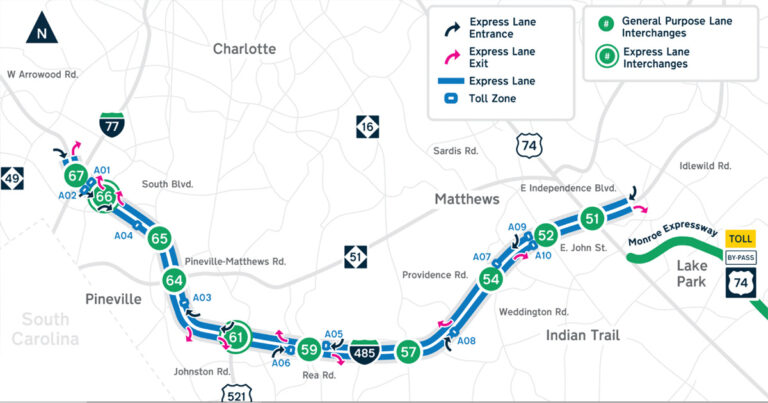 After Years of Delays, I-485 Toll Lanes Have Just Officially Opened