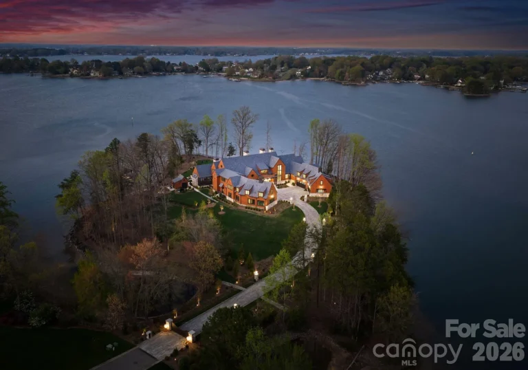 $19M Private Island Home Hits Lake Norman Market, Could Shatter Records