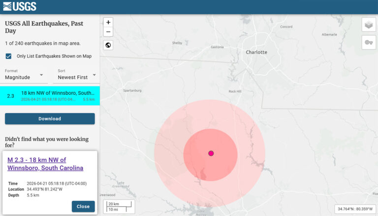 An Earthquake Just Struck The Charlotte Region South of Rock Hill