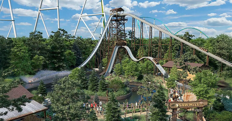 Carowinds About To Open The World’s Tallest Log Flume Ride – Rip Roarin’ Falls